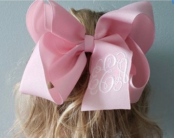 Monogrammed Hair Bow/Hair Bow/Bow/Boutique Hair Bow/Monogrammed Bow/Big Bow/Big Monogrammed Hair Bow