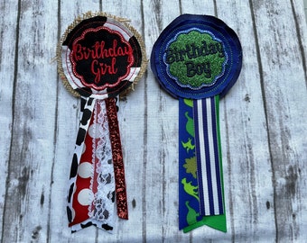 Birthday Corsage/Birthday Boy Corsage/Birthday Girl Corsage/Birthday Pin/Custom Birthday Pin