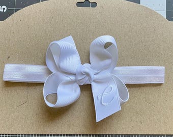 Baby Boutique Monogrammed Hair Bows/Baby Hair Bows/Baby Headbands/Headbands/Monogrammed Hair Bows/Baby Boutique Bows/Baby Girl Gift/Baby