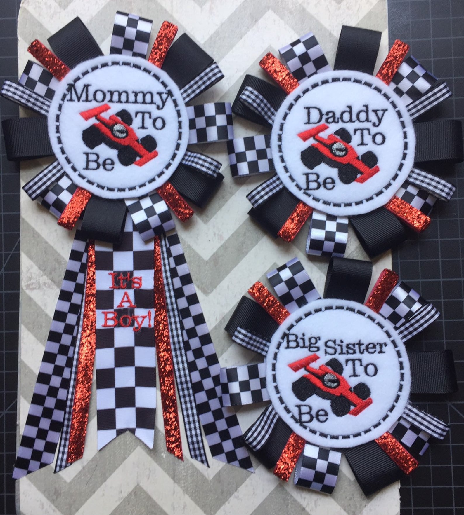 Race Car Baby Shower Corsage/race Car Baby Shower/race Car/boy Etsy