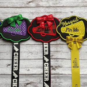 Cheer Pin Me Ribbon/cheer/cheer Gift/cheer Ribbon/cheer Pin Holder/pin ...