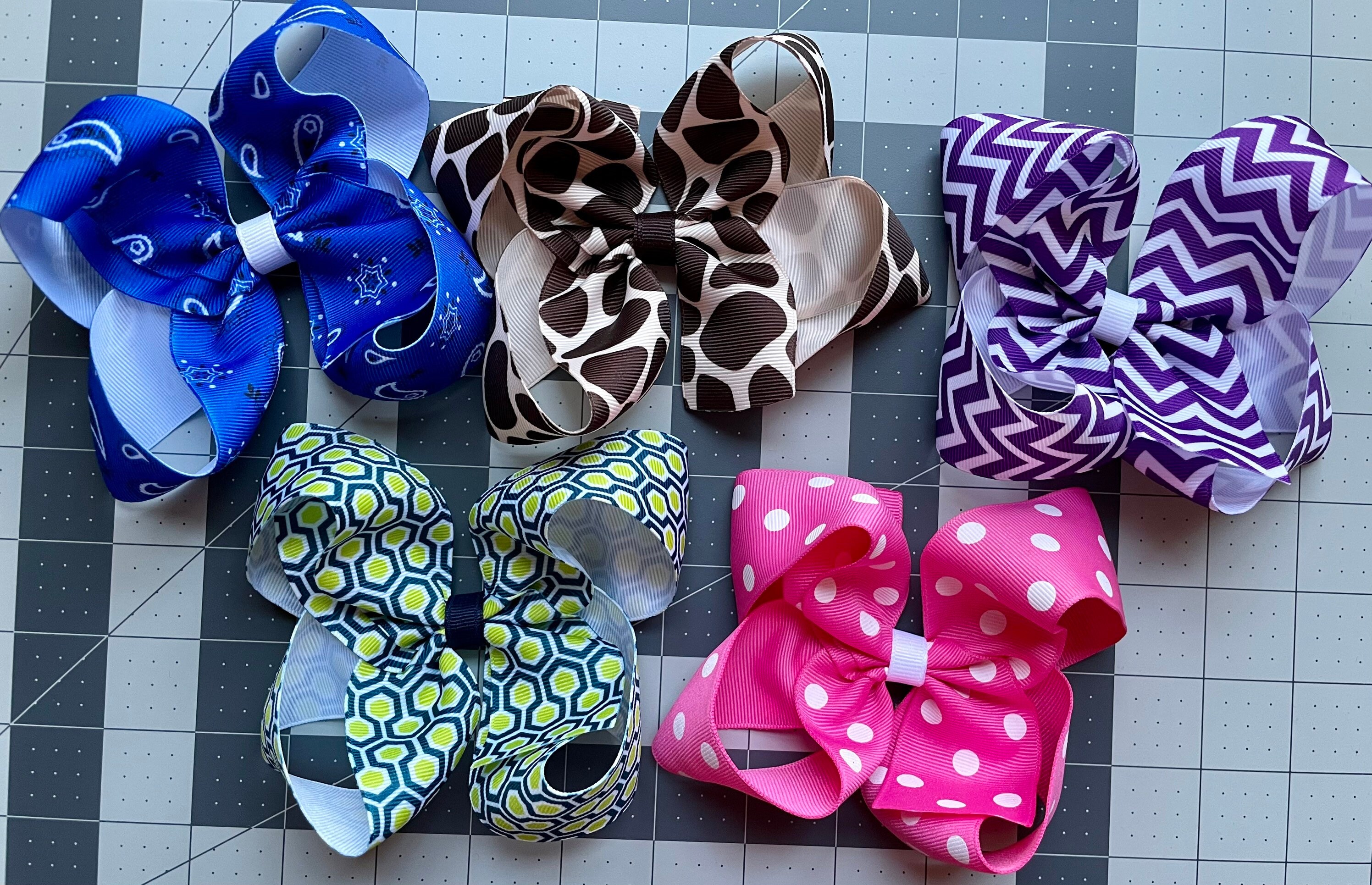 Hair Bow Grab Bag printed Boutique Hair Bow boutique Hair Bow hair
