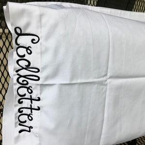 Monogrammed Pillowcase/Personalized Pillowcase/Name Pillowcase/Pillowcase/Embroidered Pillowcase