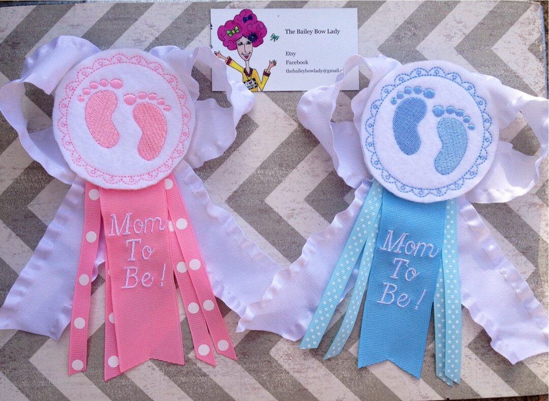 Mom to Be Corsage-baby Shower Corsage-baby Shower-corsage-baby Feet ...