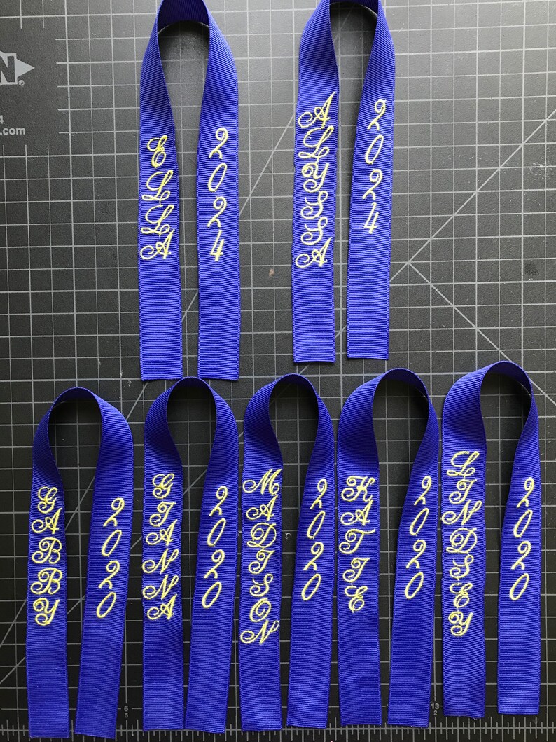 Customised Sport Ribbons Personalized Embroidered Ribbon for Make Your Own Sports - Etsy
