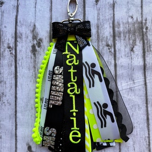 Swim Zipper Charm/Swim/Swim Bag Tag/ Swim Zipper Pull/Swim Gift/Swim Team/Swim Bag Pull image 7