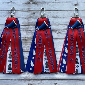 Cheer Zipper Charm/Zipper Pull/Cheer Bag Tag/Cheer Gift/Cheer/Bag Tag/Ribbon Charm/Cheer Bag ID image 10