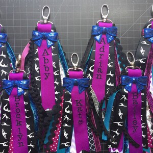 Personalized Zipper Charm/Zipper Pull/Name Zipper Charm/Bookbag Charm/Bookbag Zipper Charm/Gymnastics Bag Zipper Pull image 6