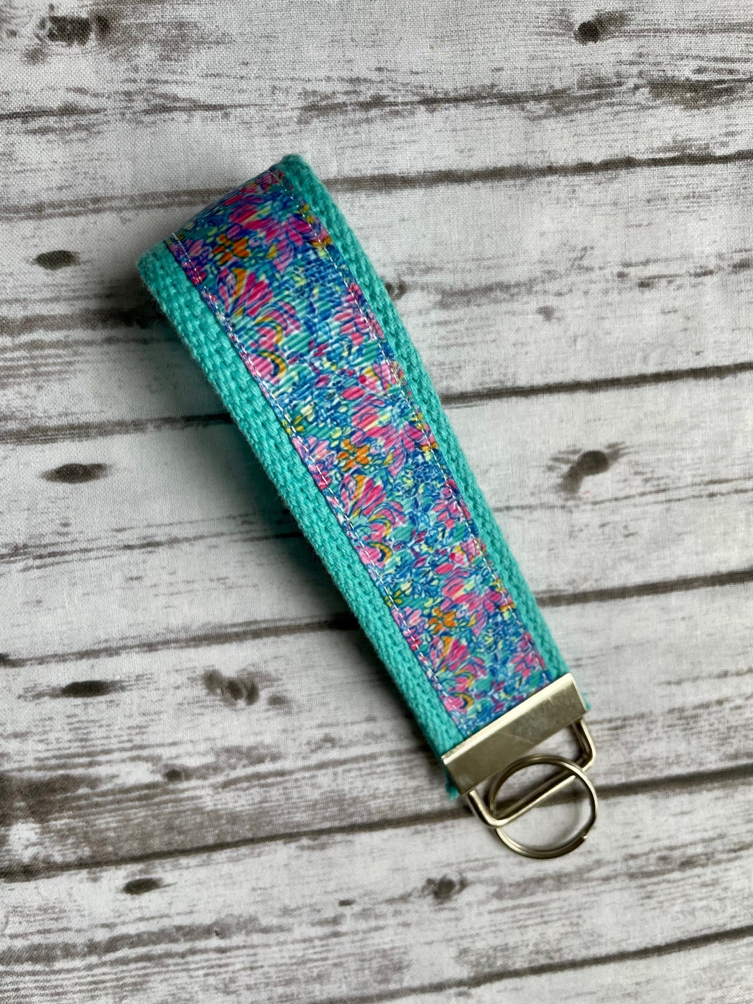 Floral Key Fob/flower Key Fob/floral Keychain/flower Etsy