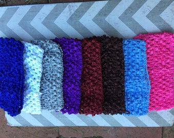 CLEARANCE Wide Baby Crochet Headband/Crochet Headbands/Baby Headbands/Ready to Ship Headbands