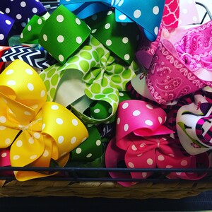 Hair Bow Grab Bag/Printed Boutique Hair Bow/Boutique Hair Bow/Hair Bows/Grab Bag/Bows