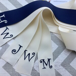 Monogrammed Bridal Bouquet Ribbon/monogrammed Ribbons/ribbons ...