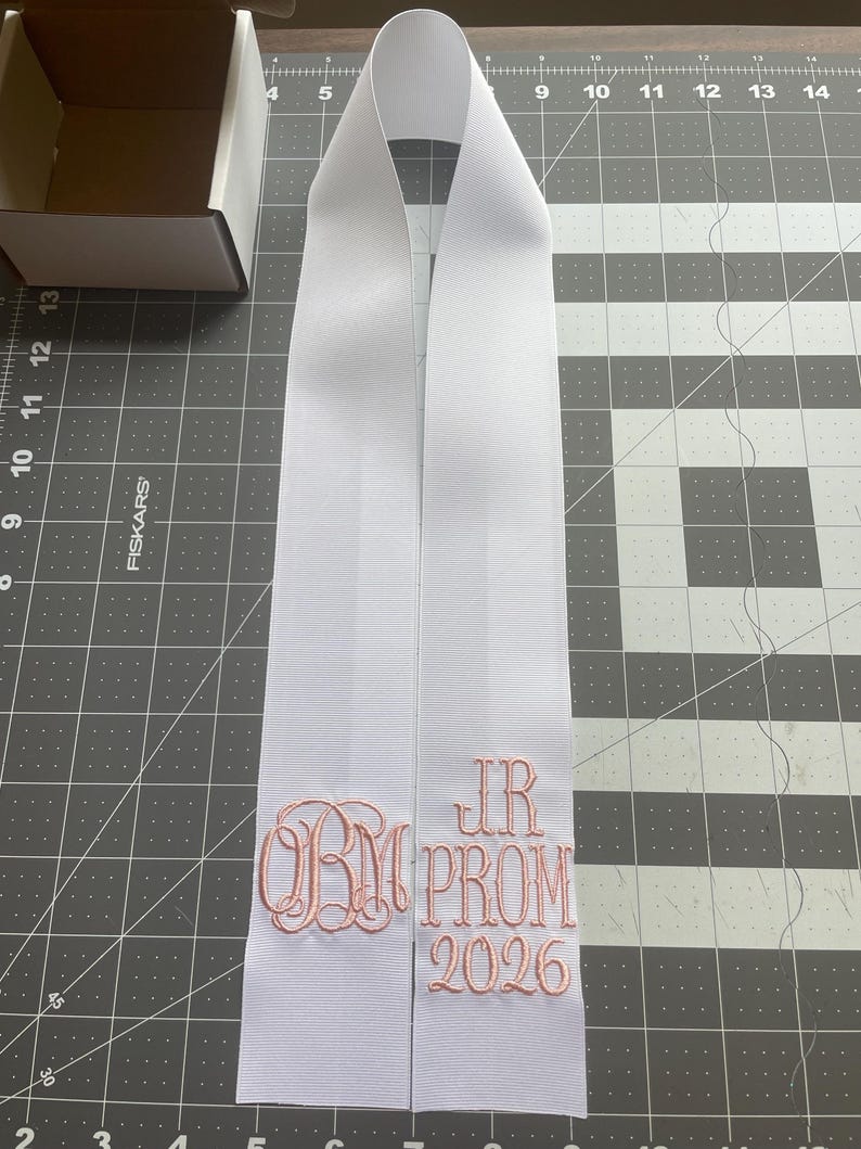 Monogrammed Prom Bouquet Ribbon/monogrammed Ribbon/vine Monogram/prom ...