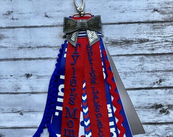 Run Zipper Charm/Zipper Pull/Cheer Bag Tag/Running Gift/Cross Country/Bag Tag/Ribbon Charm/Running Bag ID