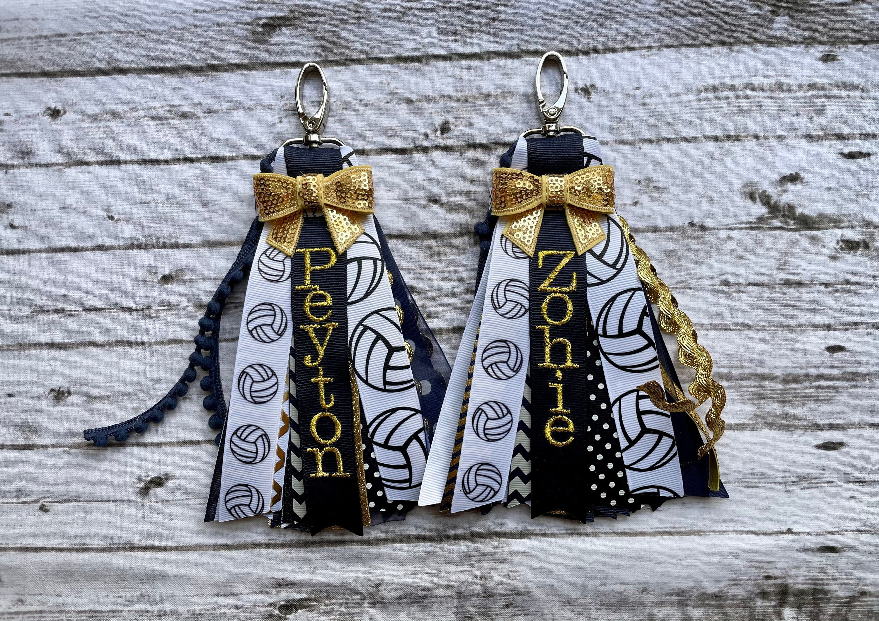 Volleyball Ribbon Zipper Pull Name Tags, Gym Bag Tag Customized,  Personalized Cheer Tag, Pull, Embroidered Charm - Yahoo Shopping