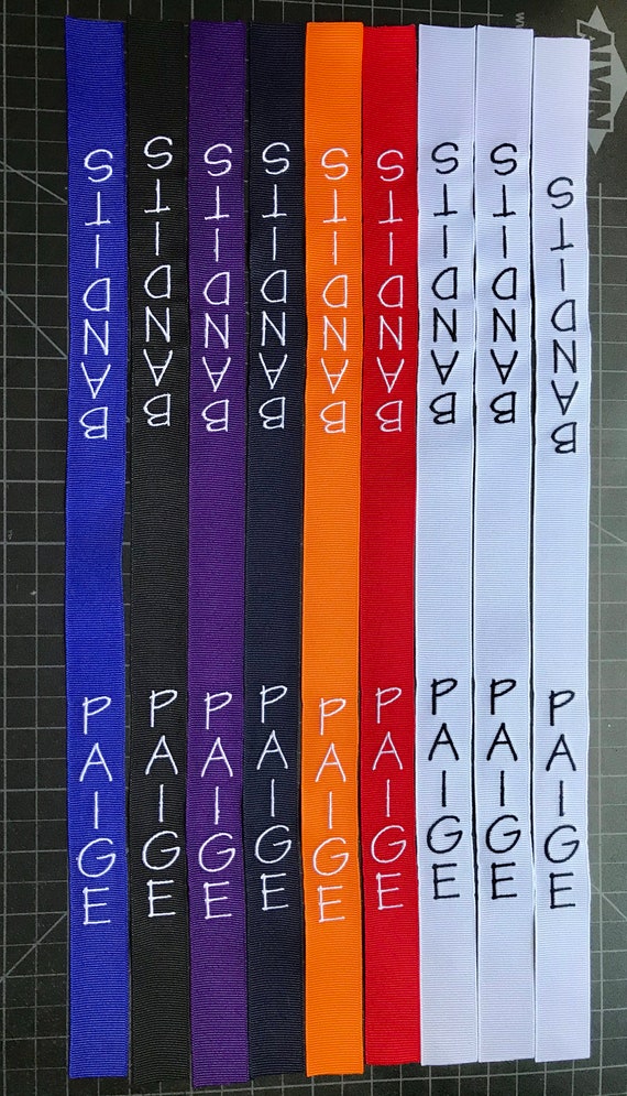 Customised Sport Ribbons Personalized Embroidered Ribbon for Make Your Own Sports | Etsy