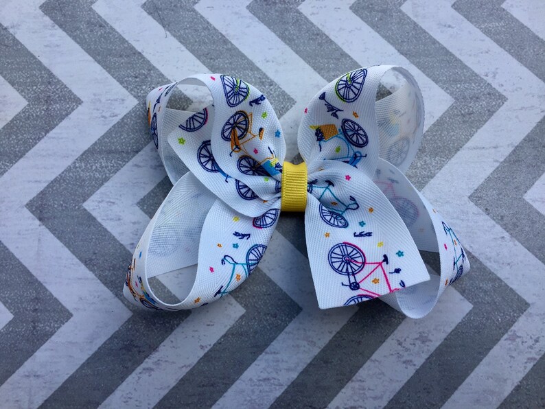 Bicycle Hair BowBike BowBike Hair BowBicycle BowHair BowBoutique Hair BowSpring Hair Bow