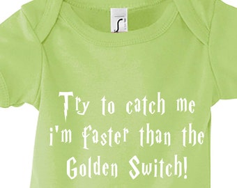 Golden Switch bodysuit for Geek Baby / 3M/6M