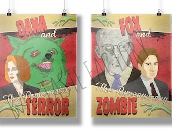 X-Files Double Feature Fine Art Print Bundle