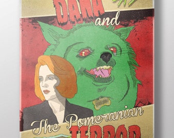 Dana & The Pomeranian Terror Fine Art Print