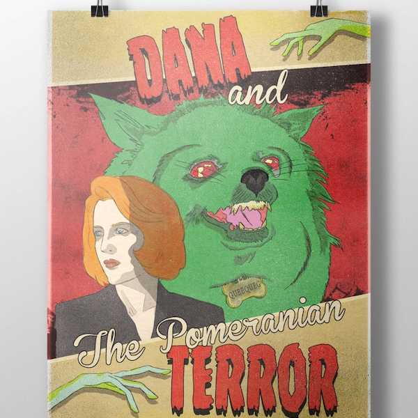 Dana & The Pomeranian Terror Fine Art Print