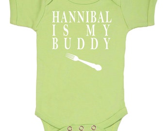 Hannibal Is My Buddy bodysuit for Geek Baby / 3M/6M