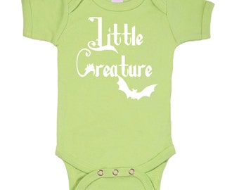 Little Creature / Addams Family bodysuit for Geek Baby / 3M/6M