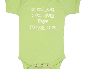 The Lord of The Rings/ Frodo bodysuit for Geek Baby / 3M/6M