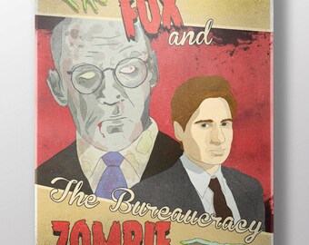 Fox & The Bureaucracy Zombie Fine Art Print