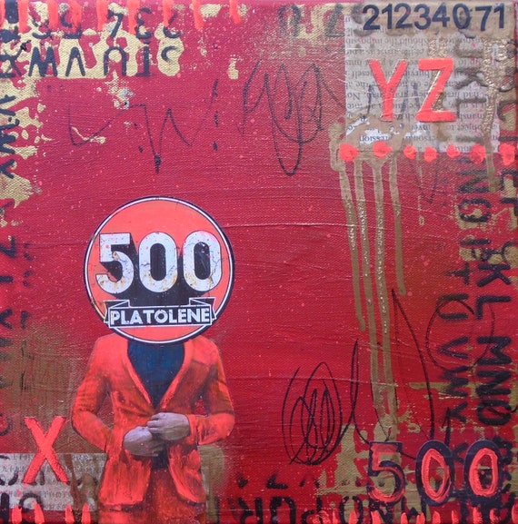 small canvas collage