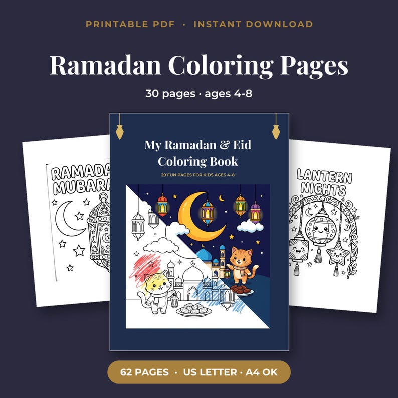 Printable Ramadan Pattern Ramadan Coloring Pages for Kids Printable, 30 Eid & Ramadan Activity ...