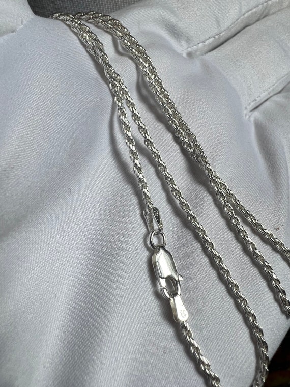 24 Inch Sterling Silver Rope Chain 