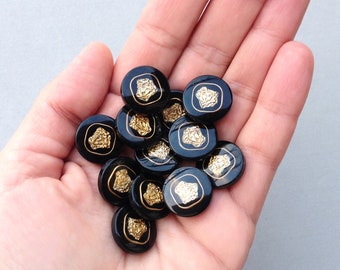 17 Rare Medusa Head Metal Shank Buttons