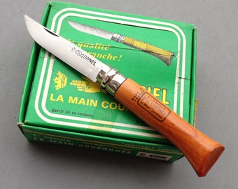 1960s Opinel pocket Knife New size 6 / Vintage locking device folding knife / French knife for collectors / one blade steel knife