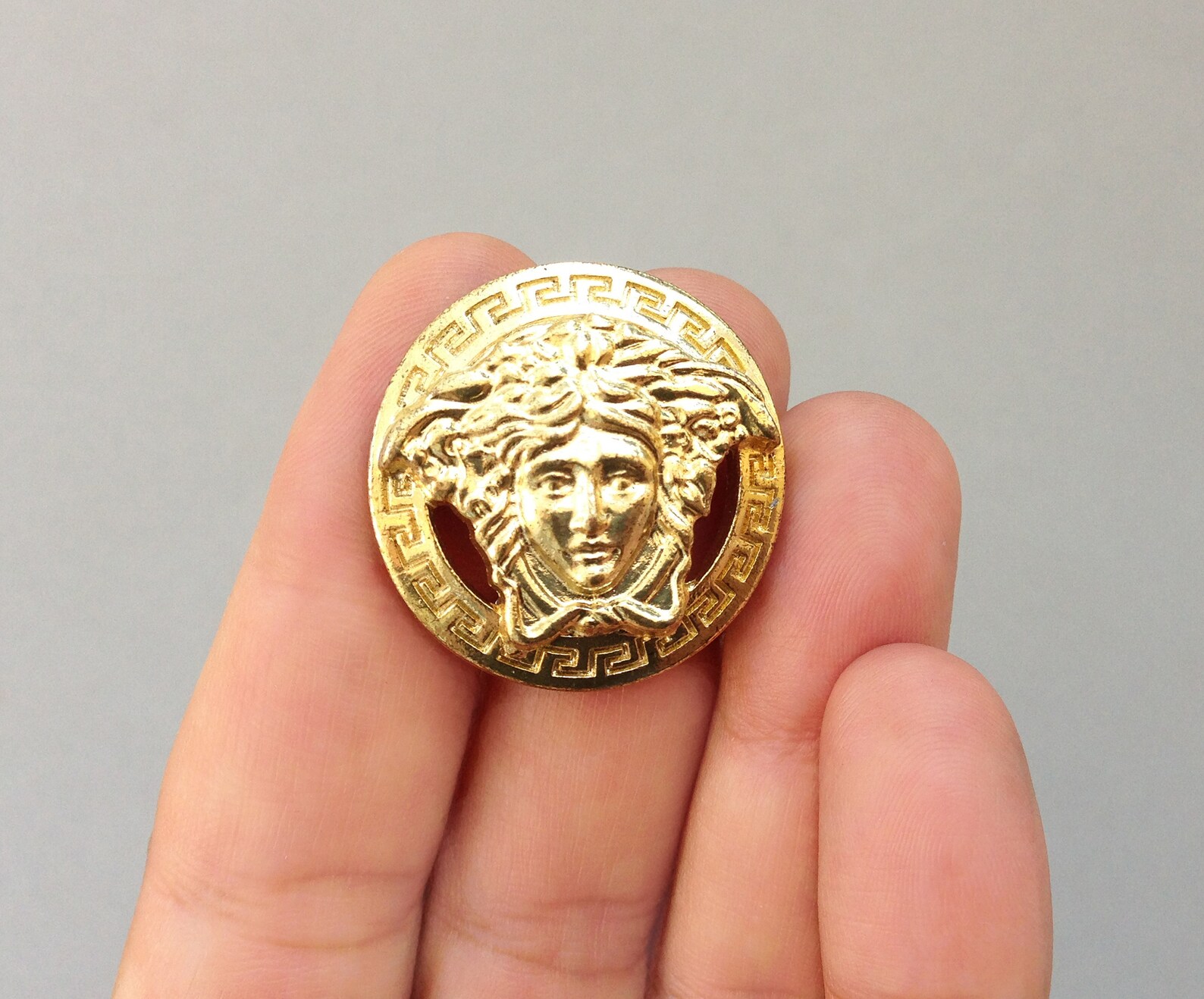 1 GIANNI VERSACE button size 28 mm 1.1 / Vintage 90s Etsy