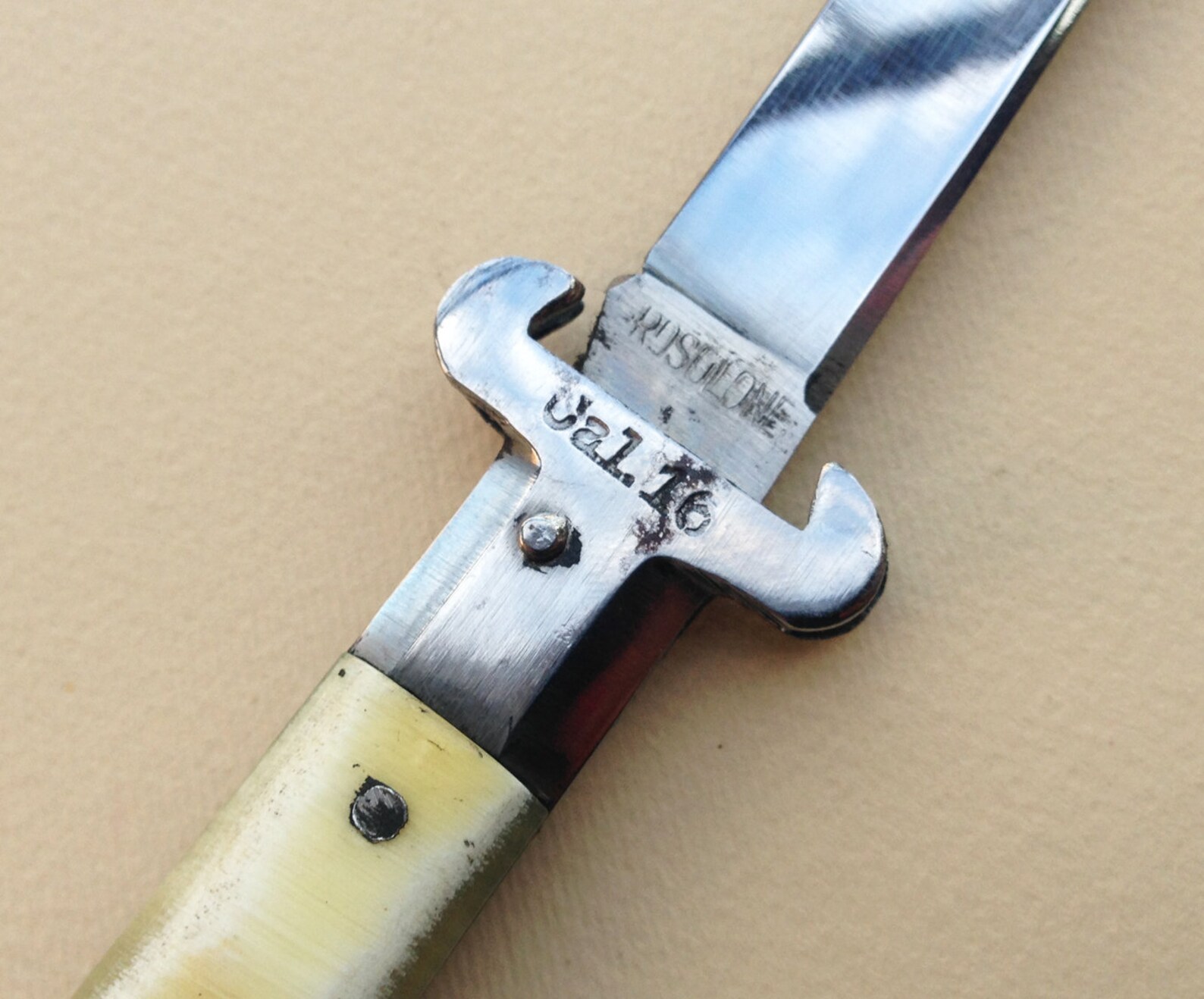 Rare 1920 Italian pocket Knife / Antique horn handle Frosolone Etsy
