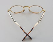 GIANFRANCO FERRE Vintage Frames / golden oval eyeglasses / gold filled Ferrè glasses  / oval round shaped optical italian designer frame