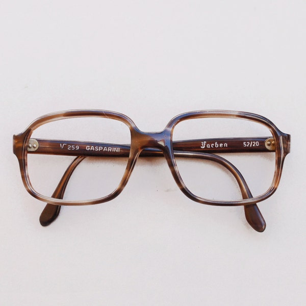 Vintage Italian eyeglasses frame / brown Sunglasses Deadstock / Vintage Eyewear / Nerd old school / Unisex