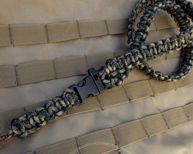 Camo Paracord Survival Lanyard With Whistle Etsy
