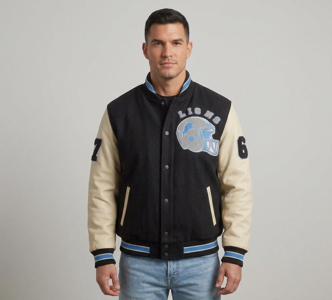 Detroit lions varsity jacket - Etsy 日本