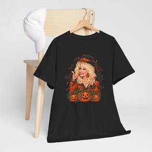 Dolly met pompoenen T-shirt | Halloween pompoenheks T-shirt
