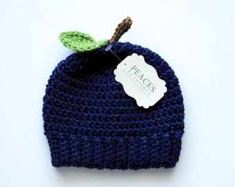 Blueberry Baby Hat (skull cap beanie)