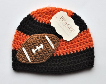 Football Baby Hat (skull cap beanie)