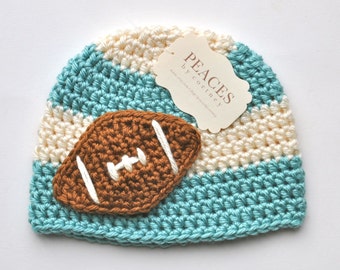 Football Baby Hat (skull cap beanie)