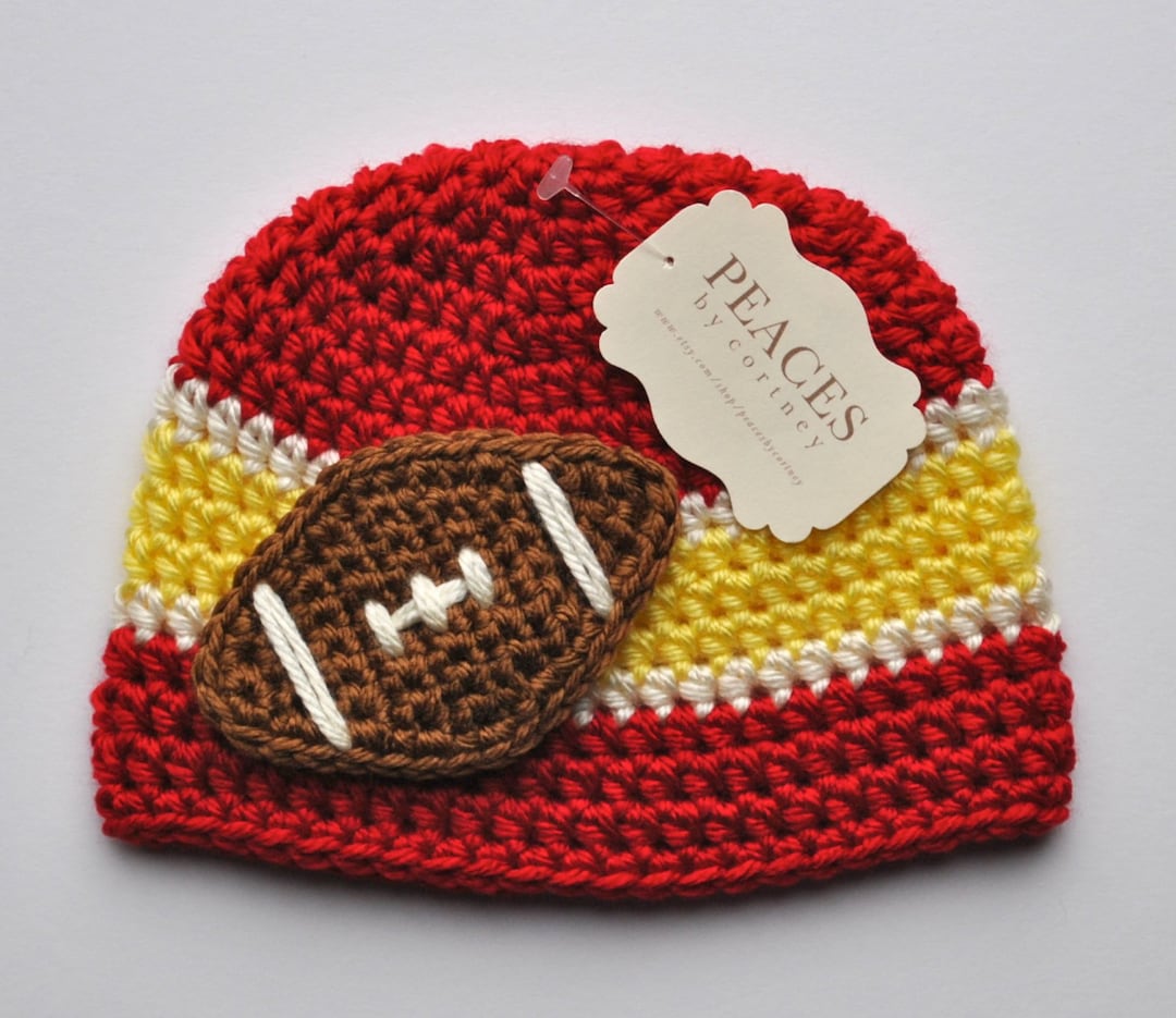Football Baby Hat skull Cap Beanie Etsy