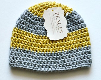 Stripe Baby Hat (skull cap beanie)