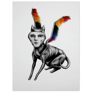 Winged Cat Poster