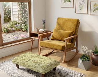Petit banc de style oriental, repose-pieds moderne pour entrée, décoration intérieure, petit élément de décoration de style sud-ouest américain