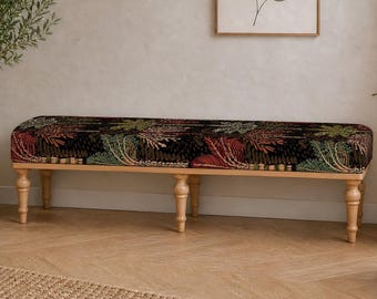 Banc d'entrée géométrique au style international, idéal pour un couloir ou une véranda.
