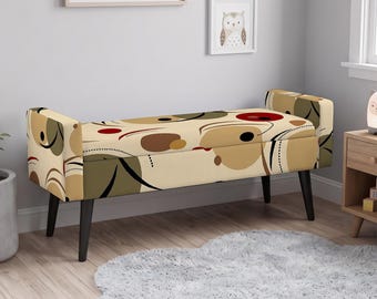 Aufbewahrungsbank mit Kelim-Muster, Leseecke, Boho-Dekor, Muttertagsgeschenk